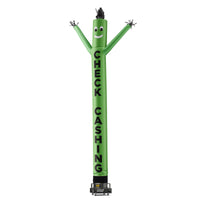 Check Cashing Air Dancers® Inflatable Tube Man Green 