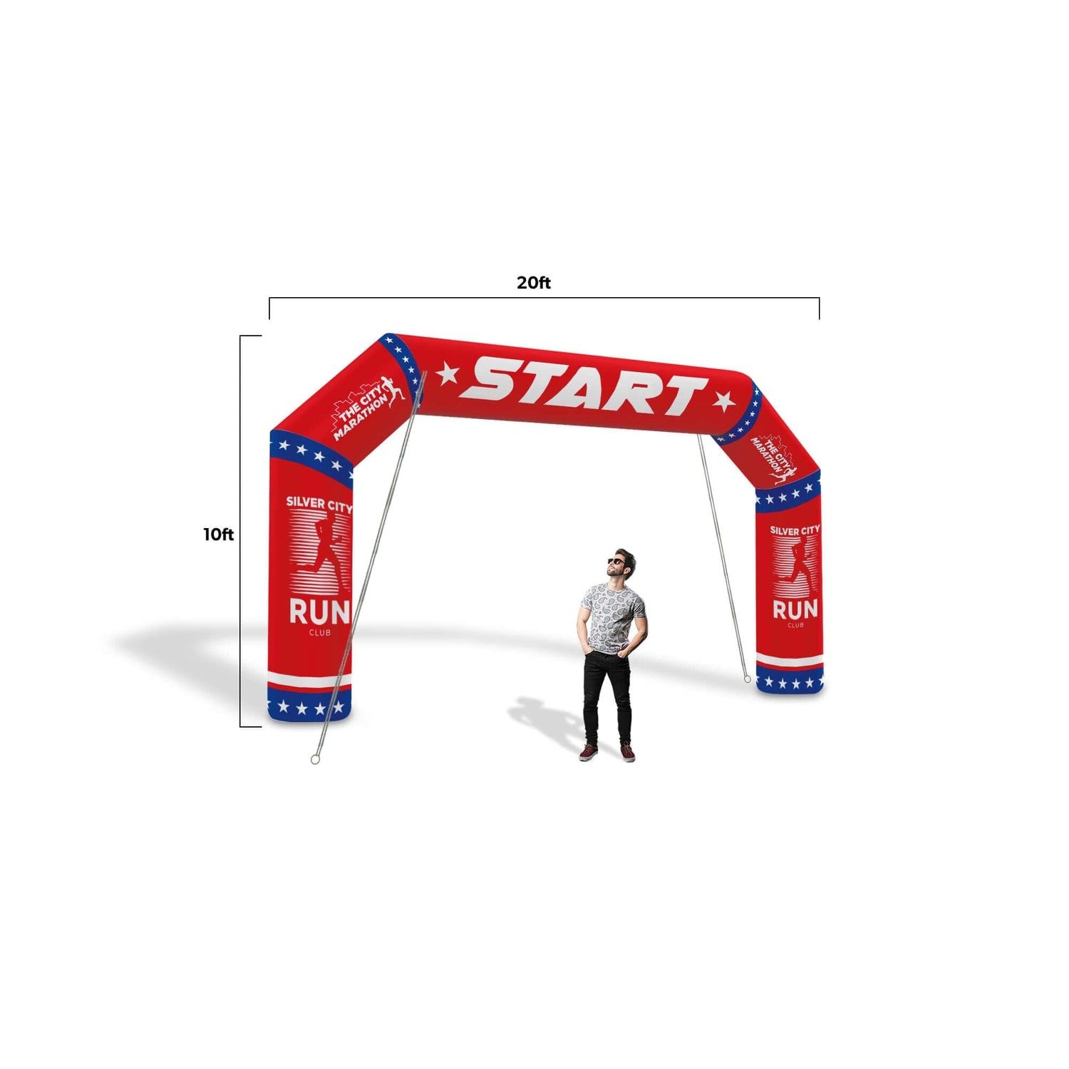 Custom Inflatable Arch Angled 10M0210212-SET