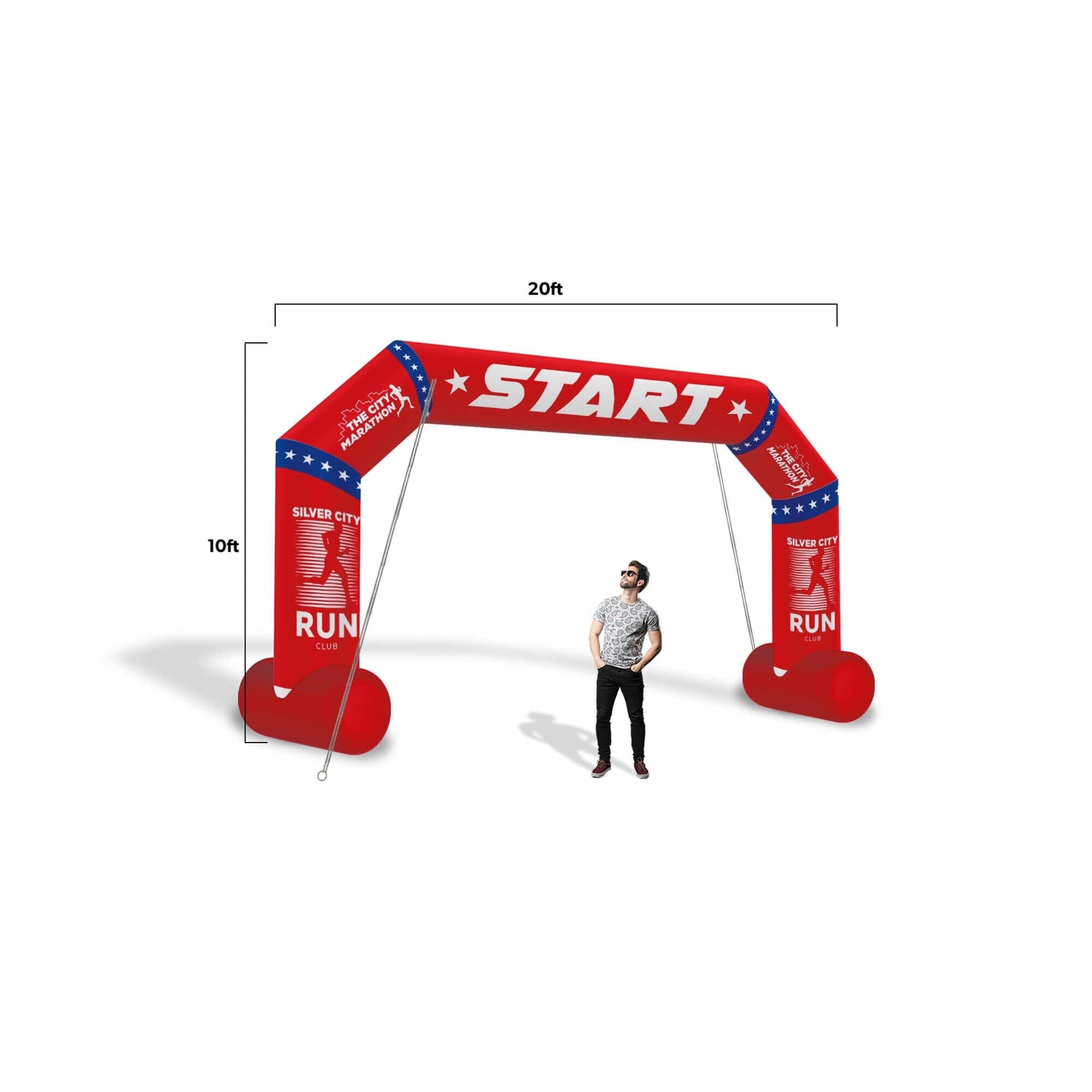 Custom Inflatable Arch Angled 10M0210212-TSET