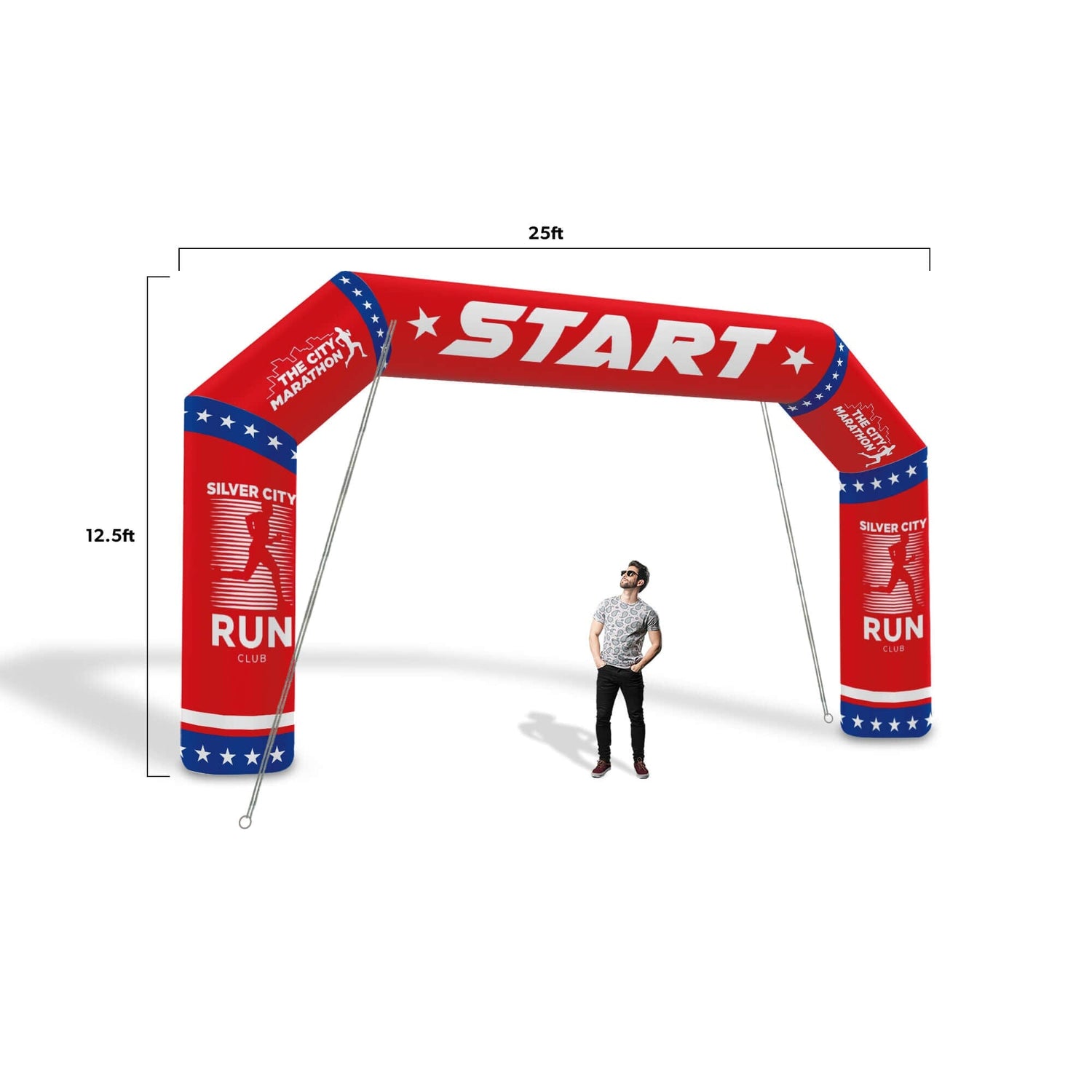 Custom Inflatable Arch Angled 10M0210213-SET