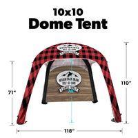 Custom Inflatable Dome Tent - Select Silver Package