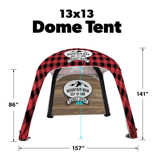 Custom Inflatable Dome Tent - Select Silver Package