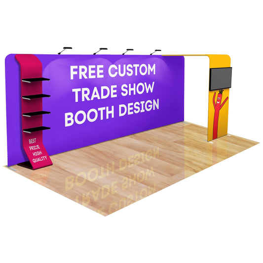 20ft Fastzip™ Custom Trade Show Booth 