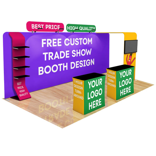 20ft Fastzip™ Custom Trade Show Booth 