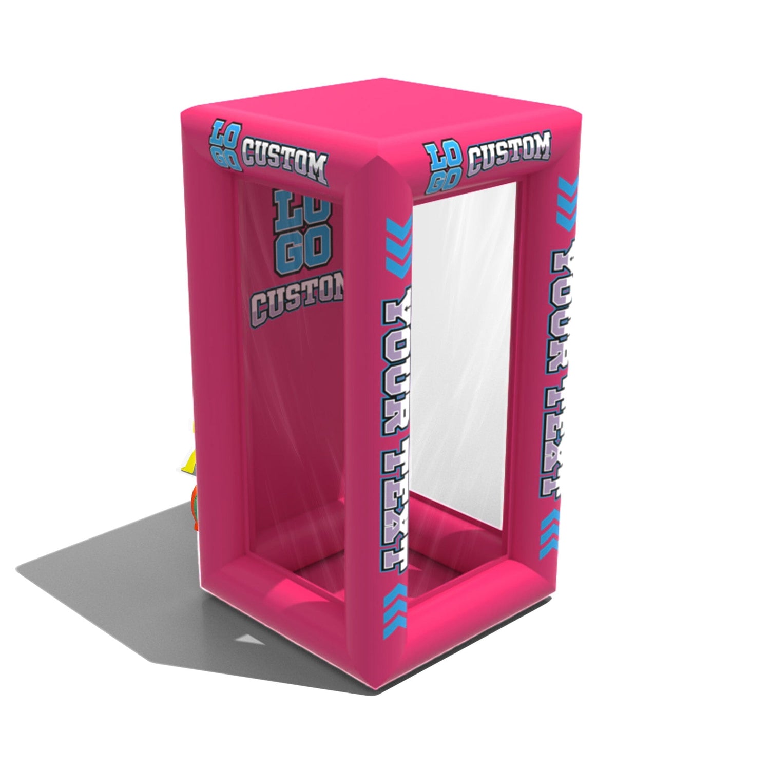 XL (12ft Tall) / Pink / Printed Back Wall