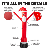 6ft Air Dancers® "Santa Disguise" Lawn Inflatable 