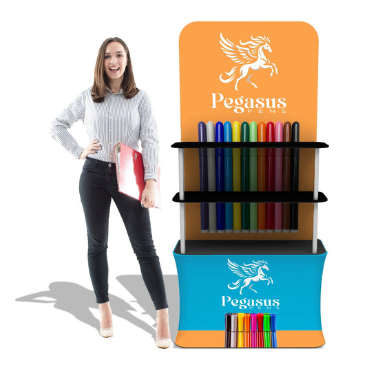 Tension Fabric Trade Show Shelving Display