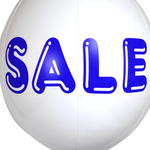 Sale White Blue Ink