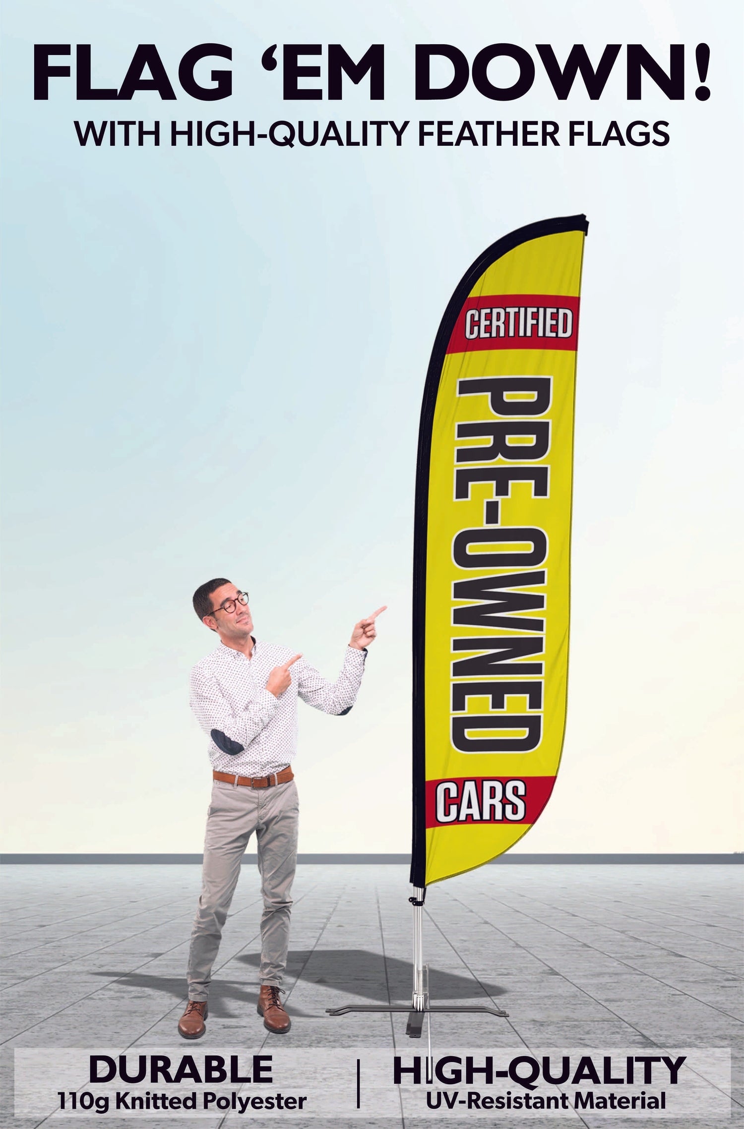 Certified Pre-Owned Feather Flag 