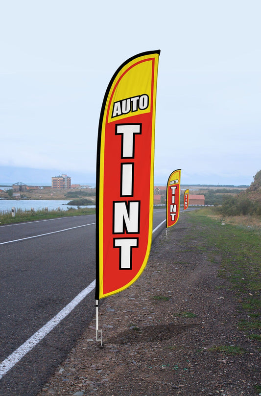 Auto Tint Feather Flag 