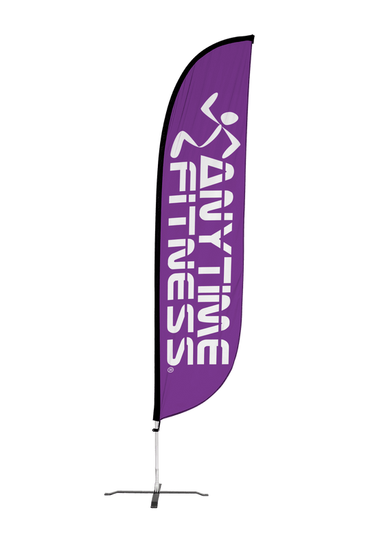 Anytime Fitness Feather Flag Purple 