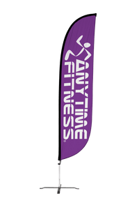 Anytime Fitness Feather Flag Purple 