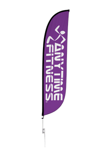 Anytime Fitness Feather Flag Purple 