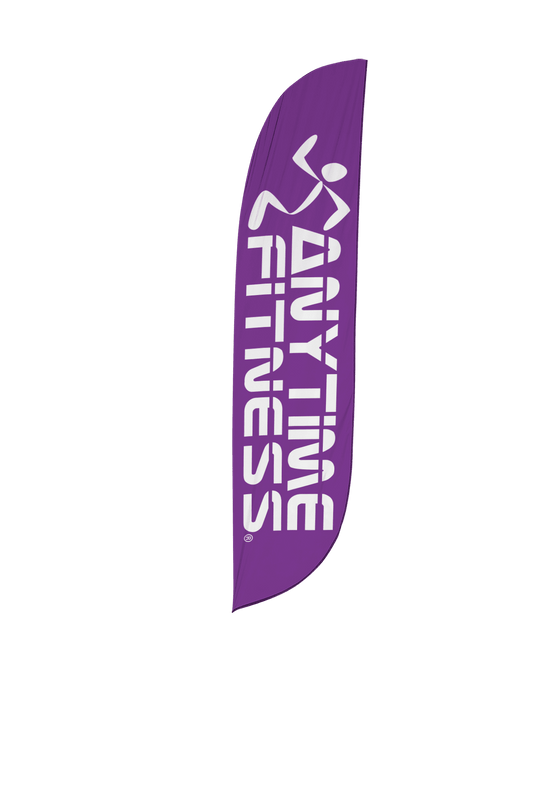 Anytime Fitness Feather Flag Purple 