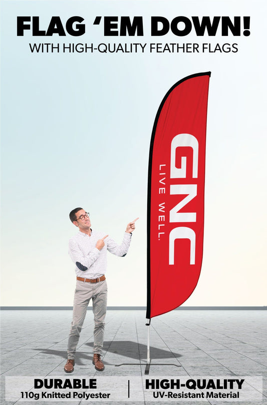 GNC Feather Flag Red 