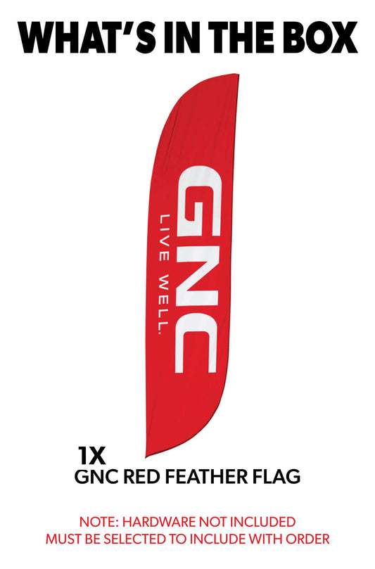 GNC Feather Flag Red 