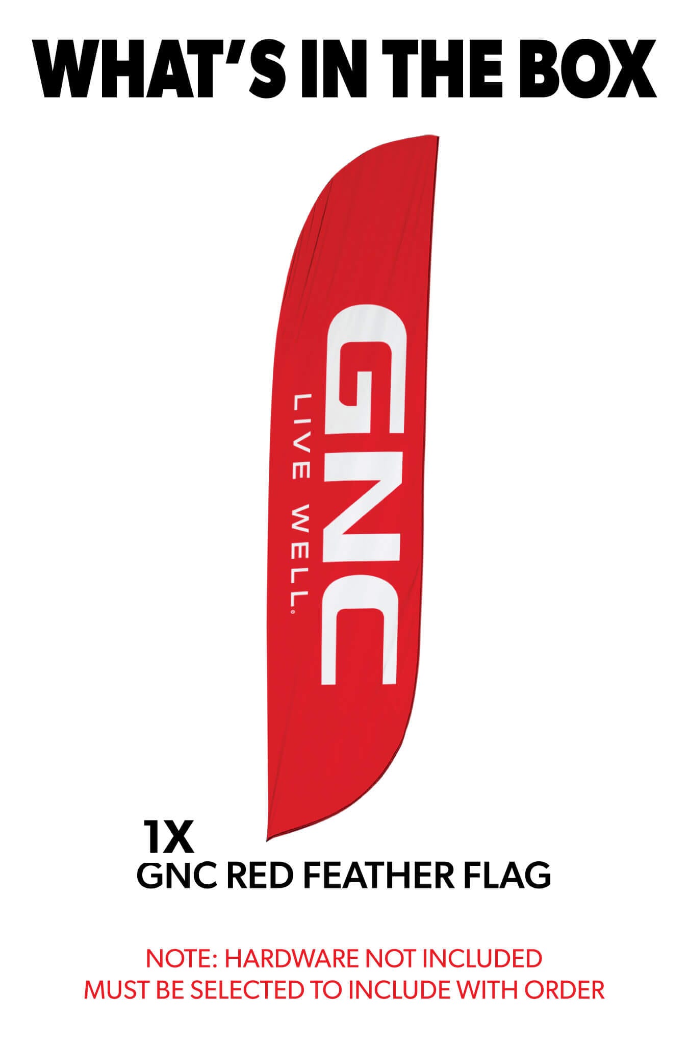 GNC Feather Flag Red 