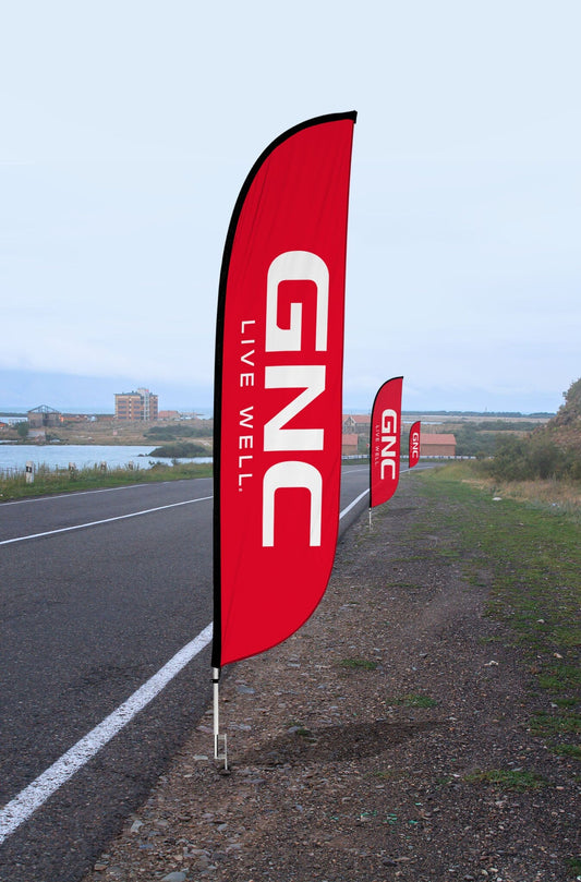 GNC Feather Flag Red 