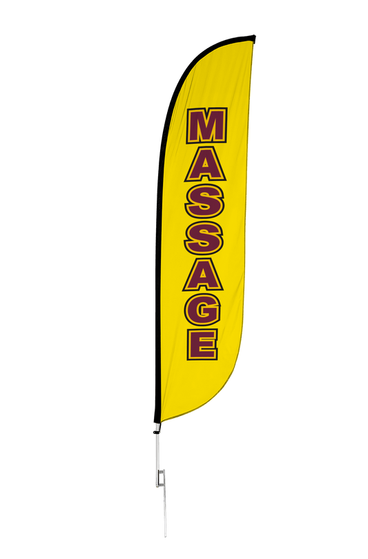 Massage Feather Flag 