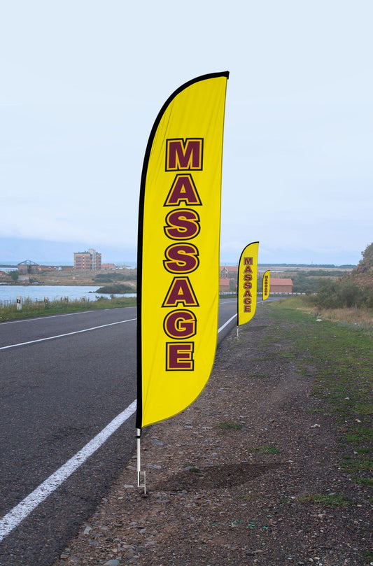 Massage Feather Flag 