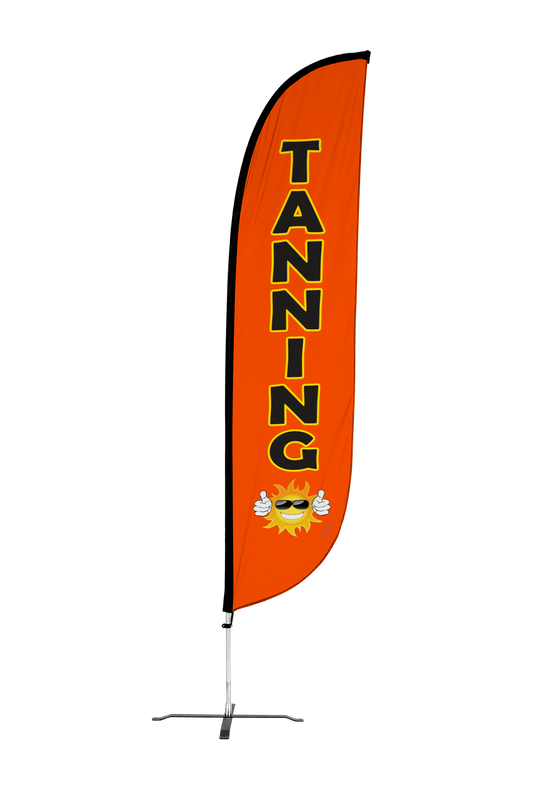 Tanning Feather Flag Orange 