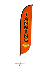 Tanning Feather Flag Orange 