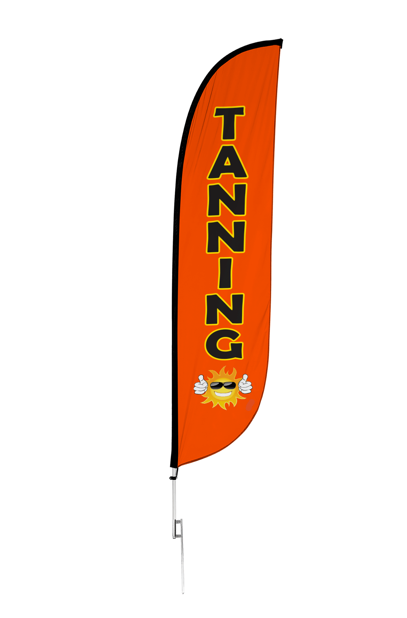 Tanning Feather Flag Orange 