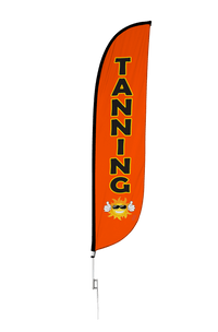 Tanning Feather Flag Orange 