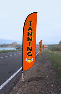 Tanning Feather Flag Orange 