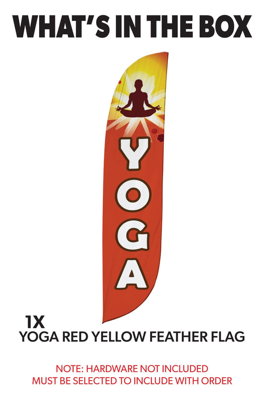 Yoga Feather Flag Red 