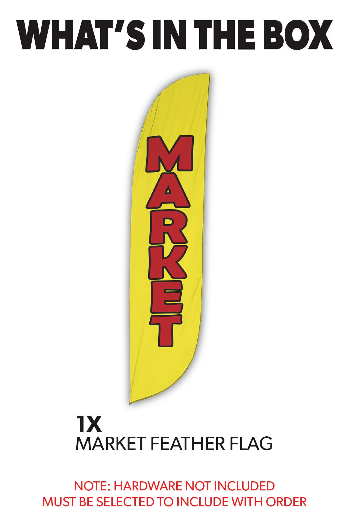 Market Feather Flag 