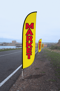 Market Feather Flag 