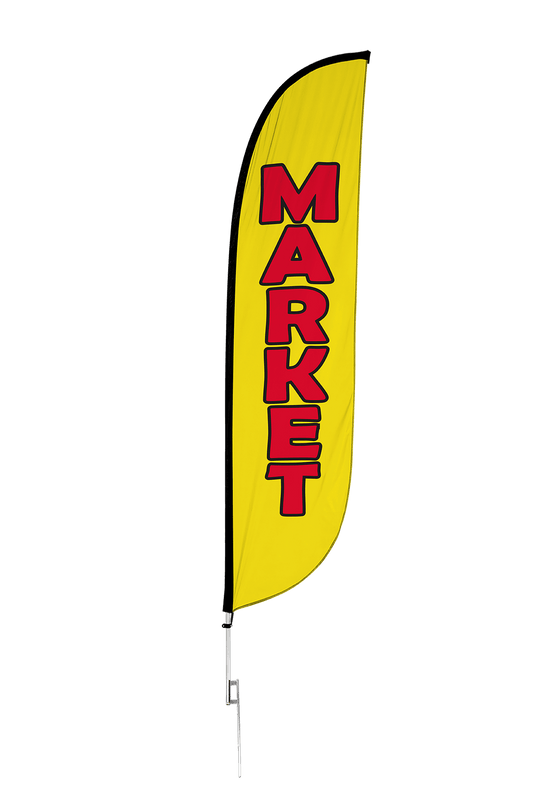 Market Feather Flag 