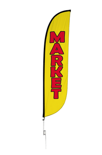 Market Feather Flag 