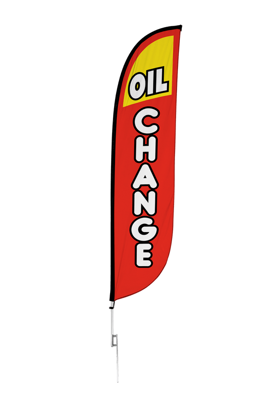 Oil Change Feather Flag 