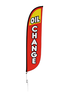 Oil Change Feather Flag 