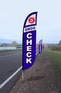 Smog Check Feather Flag 