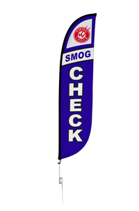 Smog Check Feather Flag 