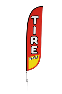 Tire Sale Feather Flag 