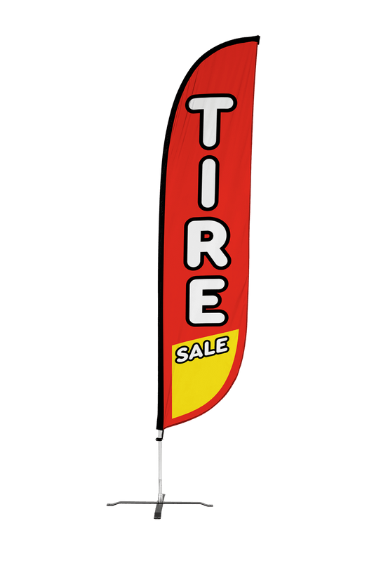 Tire Sale Feather Flag 