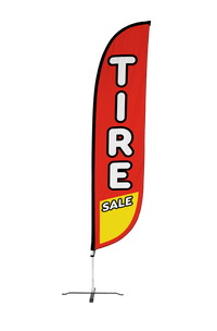 Tire Sale Feather Flag 