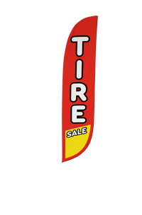 Tire Sale Feather Flag 