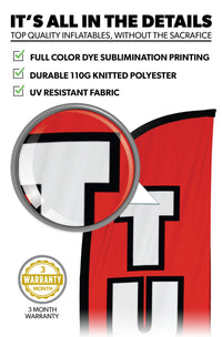 Tune Up Feather Flag Red & Yellow 