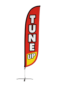 Tune Up Feather Flag Red & Yellow 