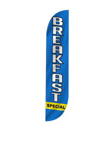 Breakfast Special Feather Flag Blue 