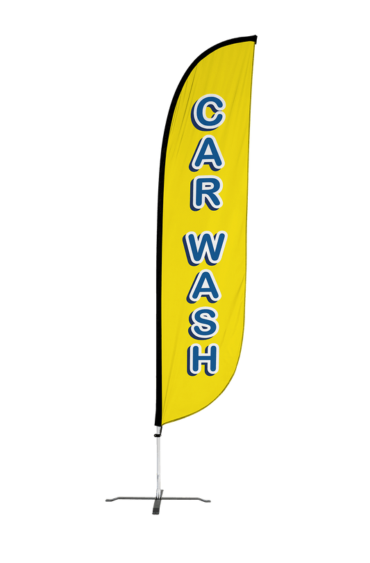 Car Wash Feather Flag 