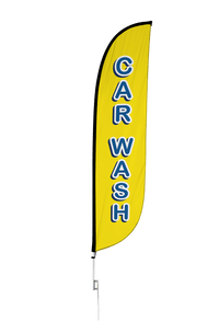 Car Wash Feather Flag 