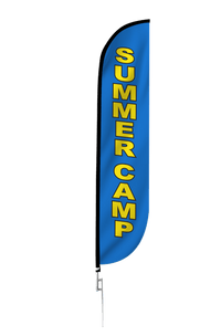 Summer Camp Feather Flag Blue 