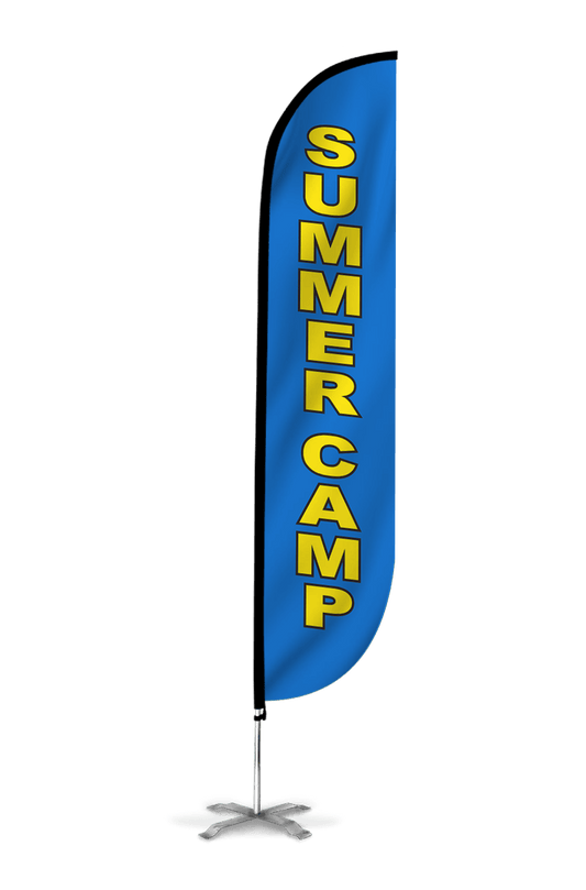 Summer Camp Feather Flag Blue 