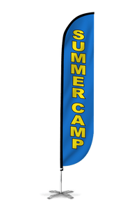 Summer Camp Feather Flag Blue 